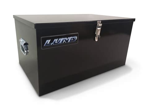 lund 78024t 24-inch 22-gauge steel job site box|Lund Steel Job Site Storage Box/Chest (Black) .